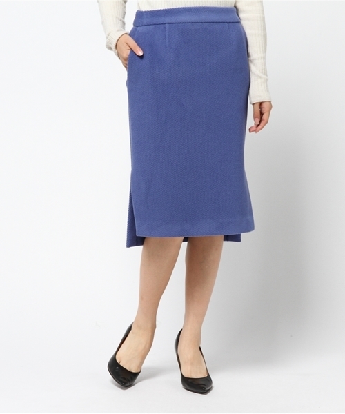 Banner Barrett（バナーバレット）の「ウールパイルスカート（スカート・レディース・グレー/ブルー/レッド・38/36）」の2枚目の写真