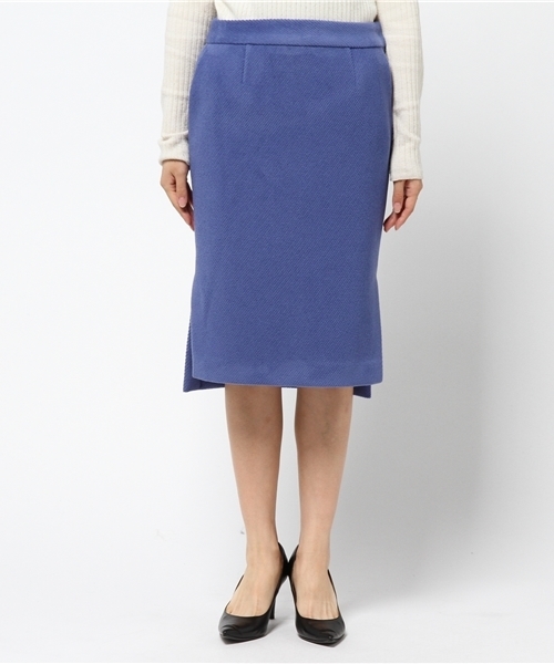 Banner Barrett（バナーバレット）の「ウールパイルスカート（スカート・レディース・グレー/ブルー/レッド・38/36）」の4枚目の写真