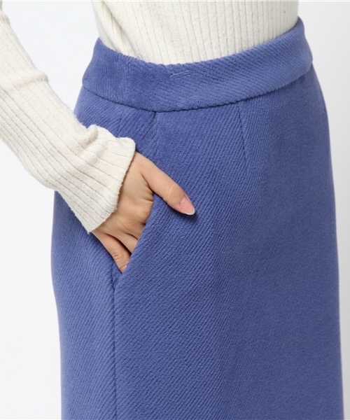 Banner Barrett（バナーバレット）の「ウールパイルスカート（スカート・レディース・グレー/ブルー/レッド・38/36）」の9枚目の写真