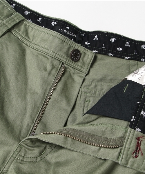 LOVELESS(ラブレス)の「【LOVELESS】MENS カーゴハーフパンツ(カーゴパンツ・メンズ・カーキ・79/82/73/76)」の4枚目の写真