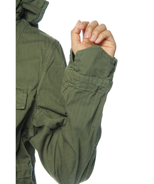 CIAOPANIC（チャオパニック）の「M65JKT（ミリタリージャケット・レディース・ネイビー/オフホワイト/オリーブ・FREE）」の11枚目の写真