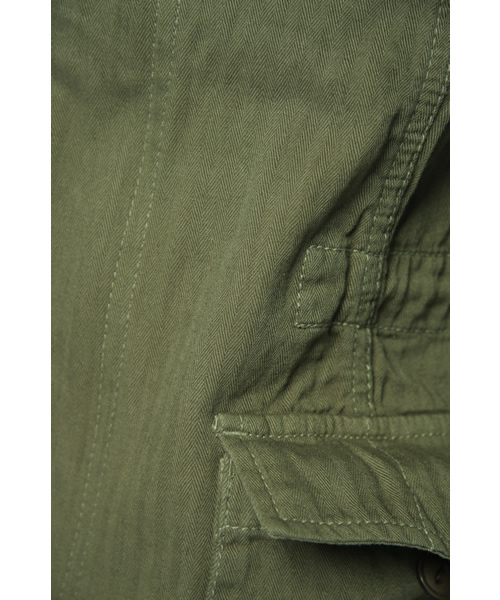 CIAOPANIC（チャオパニック）の「M65JKT（ミリタリージャケット・レディース・ネイビー/オフホワイト/オリーブ・FREE）」の10枚目の写真