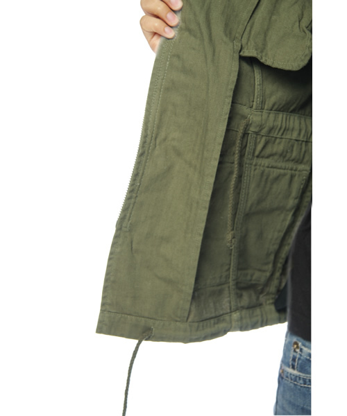 CIAOPANIC（チャオパニック）の「M65JKT（ミリタリージャケット・レディース・ネイビー/オフホワイト/オリーブ・FREE）」の14枚目の写真