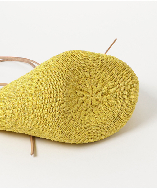 CONTROL FREAK / CTFK（コントロールフリーク）の「control freak:レザーハンドルトート（トートバッグ・レディース・ベージュ/イエロー/ブルー・ONE SIZE）」の6枚目の写真