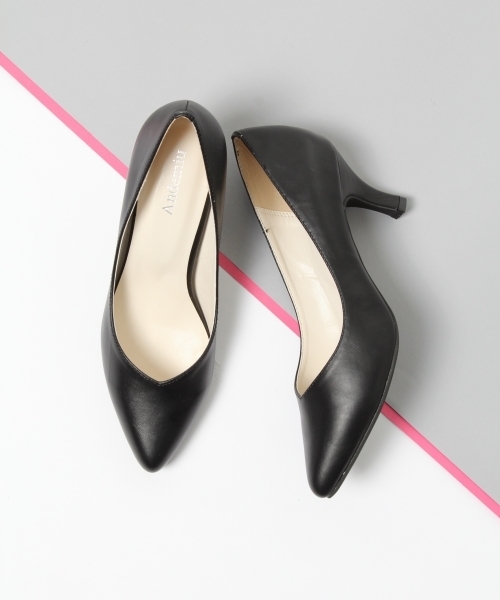 Andemiu（アンデミュウ）の「【低反発インソール】プレーンパンプス758088（パンプス・レディース・ライトブルー/ブラック/アイボリー/グレー・X-LARGE/SMALL/LARGE/MEDIUM）」の2枚目の写真