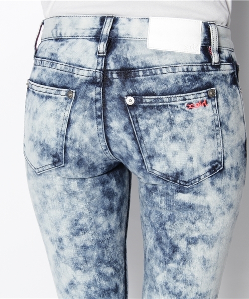 X-girl(エックスガール)の「MICHAEL JEAN(デニムパンツ・レディース・ライトブルー/マルチ・24inch/25inch/26inch/27inch)」の6枚目の写真