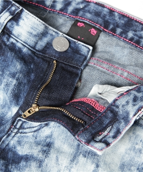 X-girl(エックスガール)の「MICHAEL JEAN(デニムパンツ・レディース・ライトブルー/マルチ・24inch/25inch/26inch/27inch)」の11枚目の写真