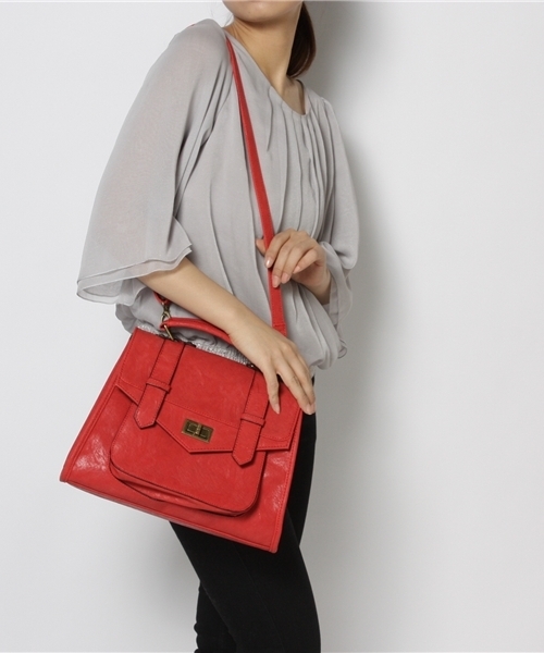 BEAUTY&YOUTH UNITED ARROWS（ビューティーアンドユースユナイテッドアローズ）の「BY 2ベルトフラップコバショルダー ◆（ショルダーバッグ・レディース・ブラウン/レッド/ブラック・フリー）」の11枚目の写真