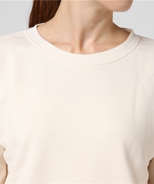 earth music&ecology（アースミュージックアンドエコロジー）の「ドロストスリーブ裏毛プルオーバー（スウェット・レディース・アイボリー/ライトグレー/ネイビー/ピンクベージュ・FREE）」の11枚目の写真