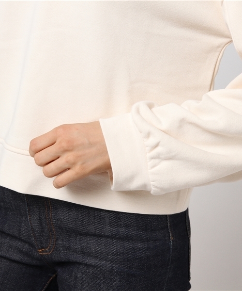 earth music&ecology（アースミュージックアンドエコロジー）の「ドロストスリーブ裏毛プルオーバー（スウェット・レディース・アイボリー/ライトグレー/ネイビー/ピンクベージュ・FREE）」の9枚目の写真