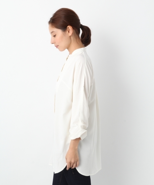 LEPSIM(レプシィム)の「ソデターンバックシャツチュニック 765013(シャツ/ブラウス・レディース・ブラック/カーキ/アイボリー・FREE)」の11枚目の写真
