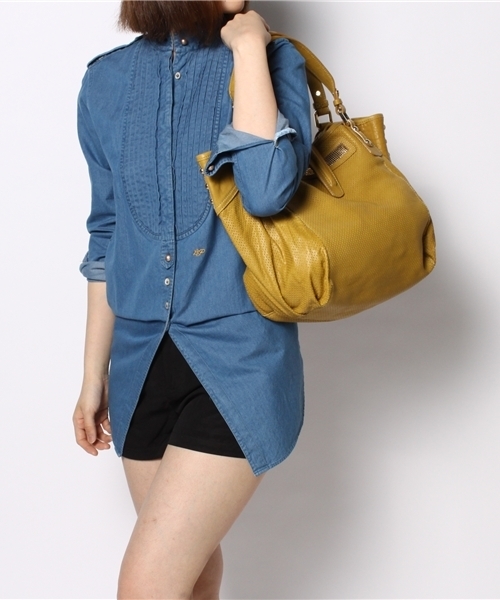 FIGARO Paris（フィガロパリ）の「CLIO GOLDBRENNER メタルメッシュBAG（トートバッグ・レディース・ブラウン/イエロー・FREE）」の2枚目の写真