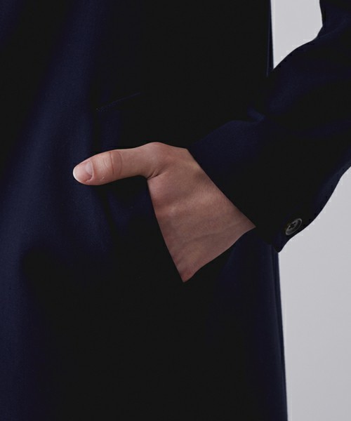 STUDIOUS（ステュディオス）の「【STUDIOUS】ウォータープルーフストレッチステンカラーコート（ステンカラーコート・メンズ・ベージュ/ネイビー/バーガンディー・2/1/3）」の6枚目の写真