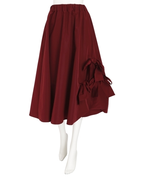 merry jenny（メリージェニー）の「タフタリボンスカート（スカート・レディース・ブラック/ピンク/ワイン・FREE）」の6枚目の写真