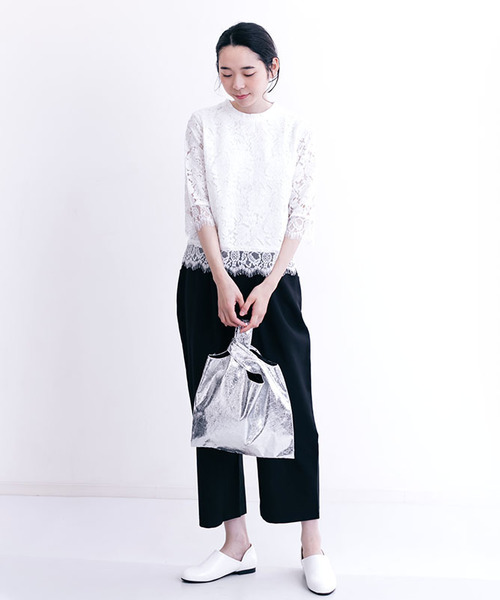 merlot plus（メルロープリュス）の「メタリックマルシェバッグ2475（ハンドバッグ・レディース・ブラウン/シルバー/ゴールド・FREE）」の8枚目の写真