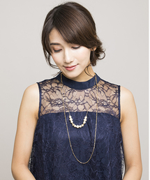 form forma | コットンパール×チェーン3WAYネックレス(ネックレス)