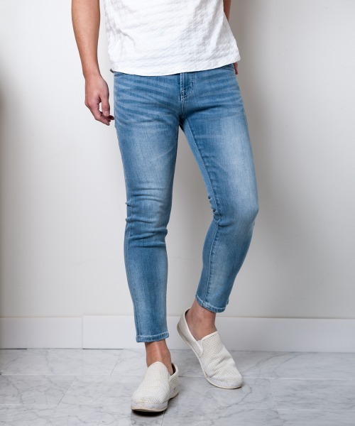 Buffalo Bobs（バッファローボブズ）の「LAGUNA-COOL MAX(ラグナ クールマックス)クールマックス クロップドパンツ（デニムパンツ・メンズ・ホワイト/ブラック/ブルー/サックスブルー/ブルー系その他/ブルー系その他2・1/S/2/M/3/L/4(LL)）」の3枚目の写真