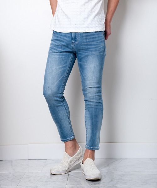 Buffalo Bobs（バッファローボブズ）の「LAGUNA-COOL MAX(ラグナ クールマックス)クールマックス クロップドパンツ（デニムパンツ・メンズ・ホワイト/ブラック/ブルー/サックスブルー/ブルー系その他/ブルー系その他2・1/S/2/M/3/L/4(LL)）」の8枚目の写真