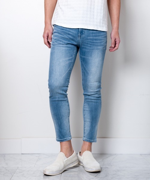 Buffalo Bobs（バッファローボブズ）の「LAGUNA-COOL MAX(ラグナ クールマックス)クールマックス クロップドパンツ（デニムパンツ・メンズ・ホワイト/ブラック/ブルー/サックスブルー/ブルー系その他/ブルー系その他2・1/S/2/M/3/L/4(LL)）」の9枚目の写真