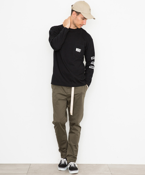 wjk black】別注ストレッチサテンカーブスキニーパンツ（その他