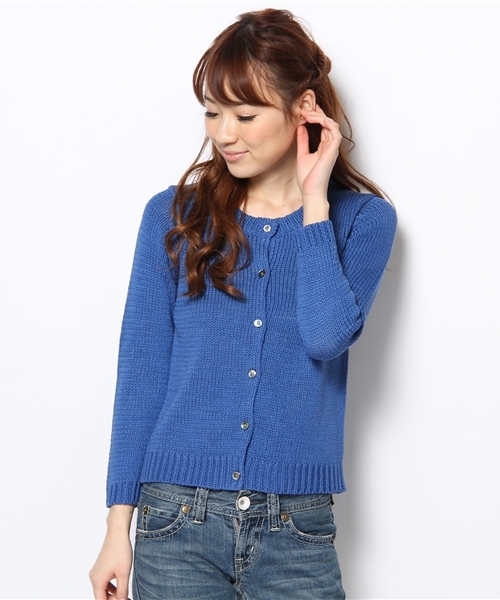 green label relaxing(グリーンレーベルリラクシング)の「○△GT ARPA C/N カーディガン ◆(カーディガン/ボレロ・レディース・オフホワイト/ピンク/ロイヤルブルー・フリー)」の12枚目の写真