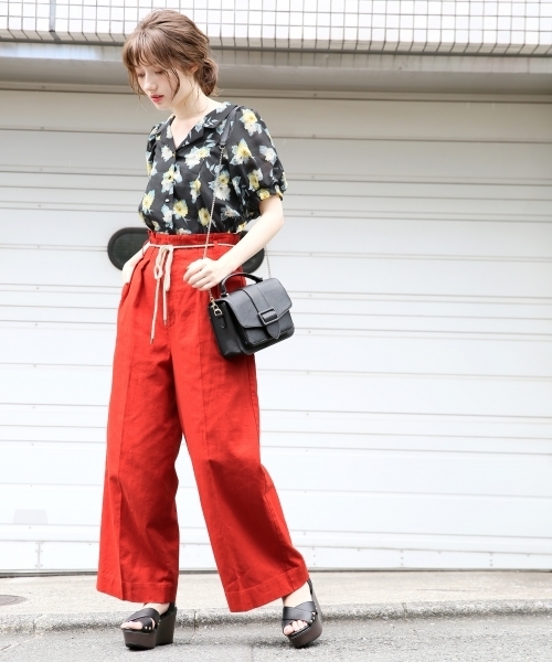 hooked vintage ブラウス 30％OFF】KHA:KI（カーキ） 2WAY スキッパー チャーチ ブラウス