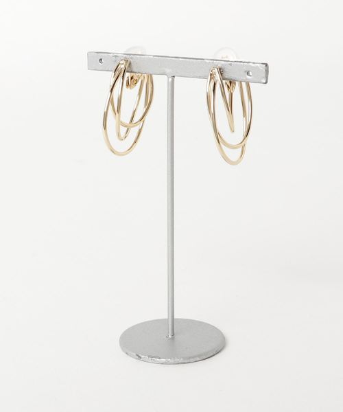 RIVE DROITE（リヴドロワ）の「3連フープイヤリング-（イヤリング・レディース・ゴールド/シルバー・FREE）」の4枚目の写真