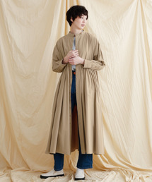 Merlot Ikyu メルローイキュウ の ビッグシルエットスタンドカラーシャツワンピース1713 シャツワンピース Wear