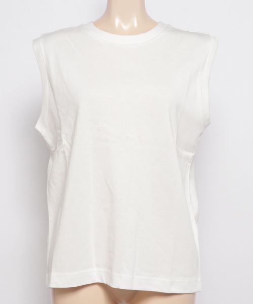 LOWRYS FARM（ローリーズファーム）の「SUPIMAノースリーブ 810168（タンクトップ・レディース・ブラック/キャメル/オフホワイト・MEDIUM/LARGE）」の14枚目の写真