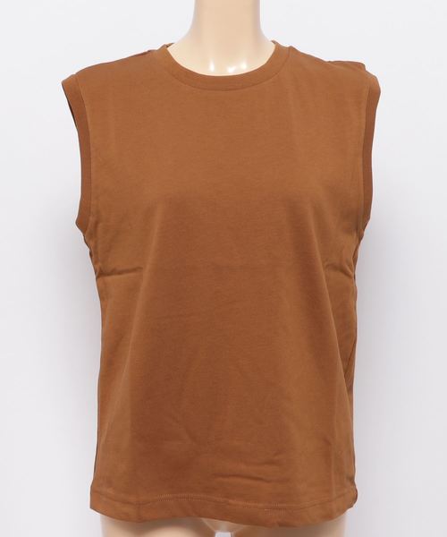 LOWRYS FARM（ローリーズファーム）の「SUPIMAノースリーブ 810168（タンクトップ・レディース・ブラック/キャメル/オフホワイト・MEDIUM/LARGE）」の12枚目の写真