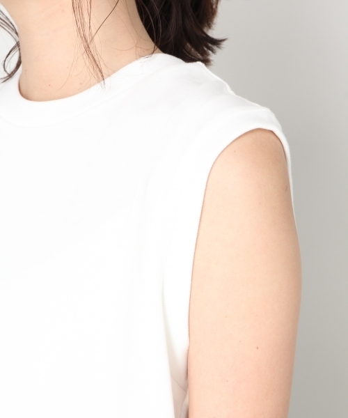 LOWRYS FARM（ローリーズファーム）の「SUPIMAノースリーブ 810168（タンクトップ・レディース・ブラック/キャメル/オフホワイト・MEDIUM/LARGE）」の10枚目の写真