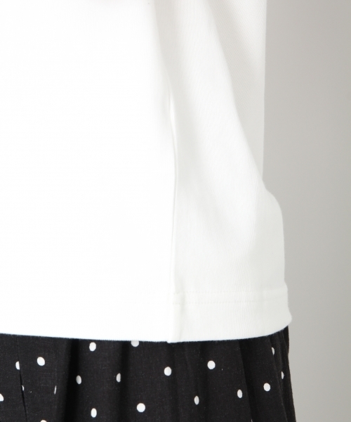 LOWRYS FARM（ローリーズファーム）の「SUPIMAノースリーブ 810168（タンクトップ・レディース・ブラック/キャメル/オフホワイト・MEDIUM/LARGE）」の9枚目の写真