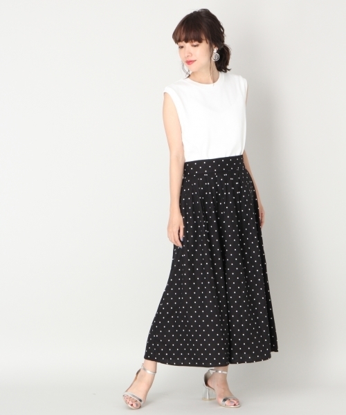 LOWRYS FARM（ローリーズファーム）の「SUPIMAノースリーブ 810168（タンクトップ・レディース・ブラック/キャメル/オフホワイト・MEDIUM/LARGE）」の7枚目の写真