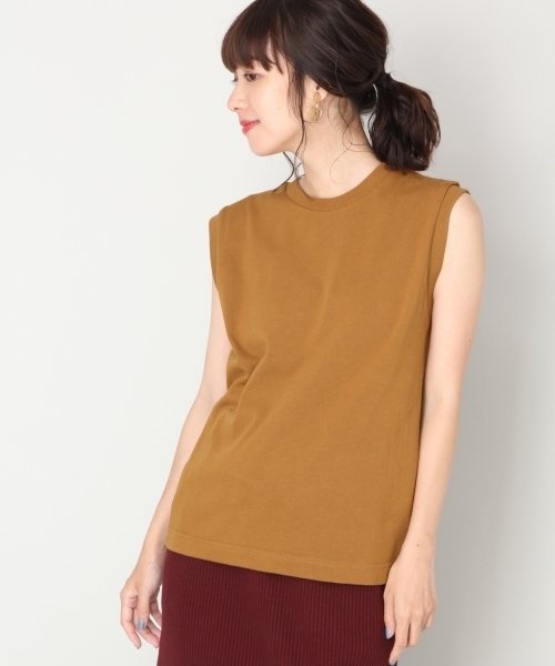 LOWRYS FARM（ローリーズファーム）の「SUPIMAノースリーブ 810168（タンクトップ・レディース・ブラック/キャメル/オフホワイト・MEDIUM/LARGE）」の17枚目の写真