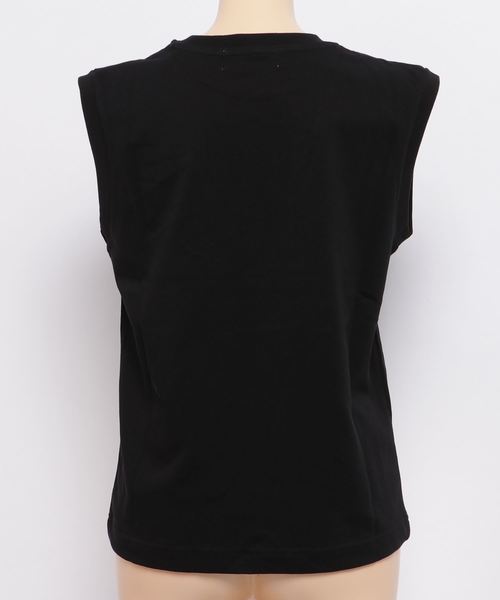 LOWRYS FARM（ローリーズファーム）の「SUPIMAノースリーブ 810168（タンクトップ・レディース・ブラック/キャメル/オフホワイト・MEDIUM/LARGE）」の5枚目の写真