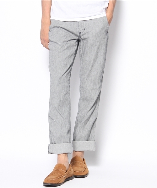 CIAOPANIC TYPY（チャオパニックティピー）の「デニムイージートラウザー（デニムパンツ・メンズ・サックスブルー/ネイビー/ストライプ・SMALL/MEDIUM/LARGE）」の3枚目の写真