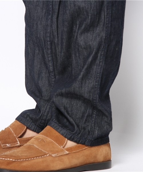 CIAOPANIC TYPY（チャオパニックティピー）の「デニムイージートラウザー（デニムパンツ・メンズ・サックスブルー/ネイビー/ストライプ・SMALL/MEDIUM/LARGE）」の7枚目の写真