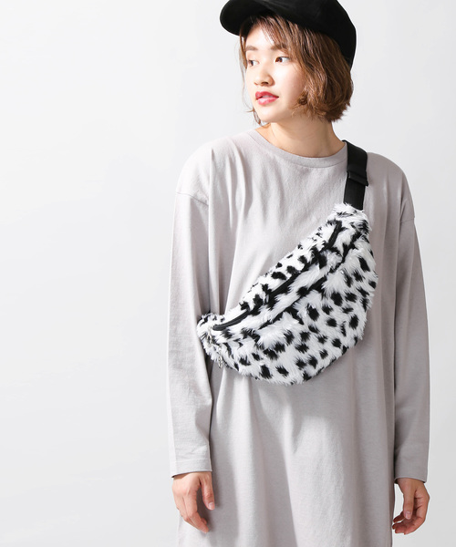 WEGO（ウィゴー）の「WEGO/アニマル柄ウエストバッグ（ボディバッグ/ウエストポーチ・レディース・ブラウン/その他1・FREE）」の7枚目の写真