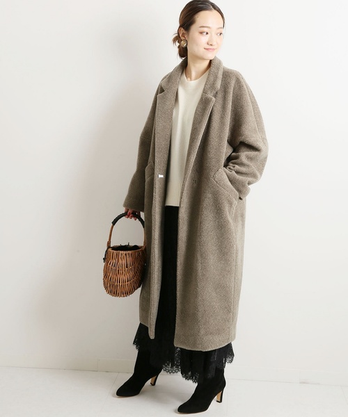 VERMEIL par iena(ヴェルメイユパーイエナ)の「モコモコパイルコクーンコート◆(その他アウター・レディース・ブラウン/ブラウン系その他・38/36/34)」の9枚目の写真