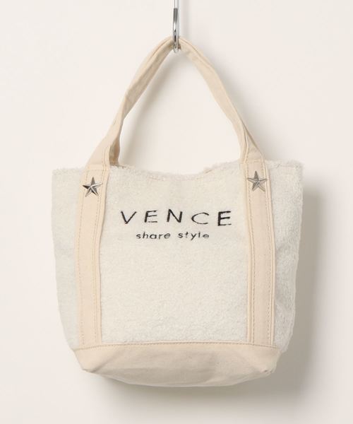 VENCEEXCHANGE(ヴァンスエクスチェンジ)の「ピンクリボン ロゴボアトートバッグ 小(トートバッグ・レディース・ブラック/グレー/オフホワイト・FREE)」の11枚目の写真