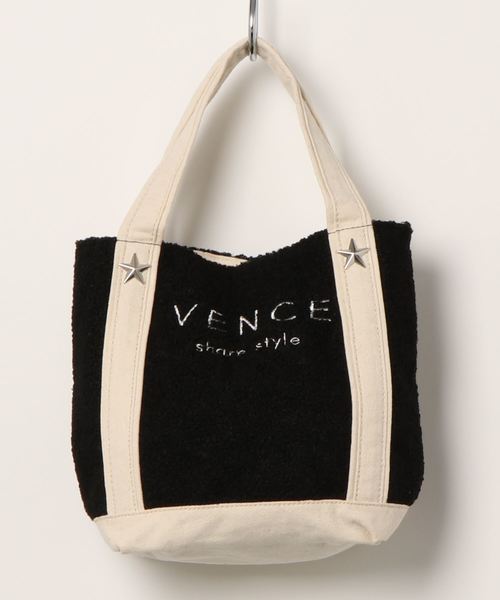 VENCEEXCHANGE(ヴァンスエクスチェンジ)の「ピンクリボン ロゴボアトートバッグ 小(トートバッグ・レディース・ブラック/グレー/オフホワイト・FREE)」の9枚目の写真