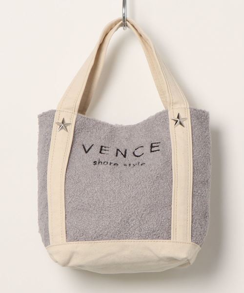 VENCEEXCHANGE(ヴァンスエクスチェンジ)の「ピンクリボン ロゴボアトートバッグ 小(トートバッグ・レディース・ブラック/グレー/オフホワイト・FREE)」の10枚目の写真