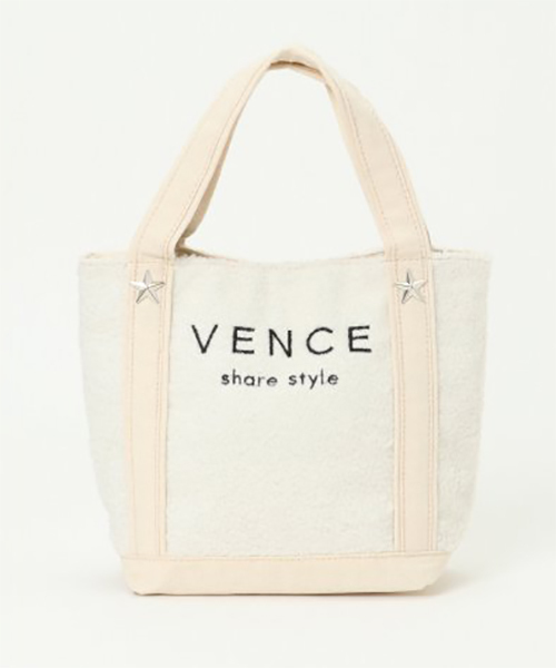 VENCEEXCHANGE(ヴァンスエクスチェンジ)の「ピンクリボン ロゴボアトートバッグ 小(トートバッグ・レディース・ブラック/グレー/オフホワイト・FREE)」の8枚目の写真