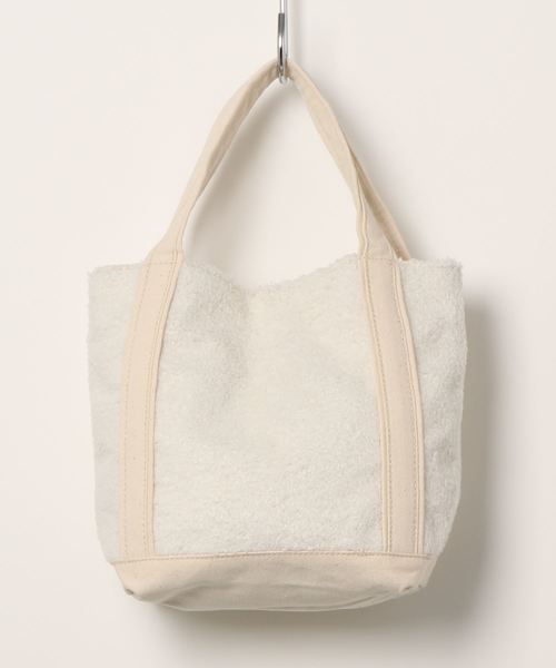 VENCEEXCHANGE(ヴァンスエクスチェンジ)の「ピンクリボン ロゴボアトートバッグ 小(トートバッグ・レディース・ブラック/グレー/オフホワイト・FREE)」の4枚目の写真