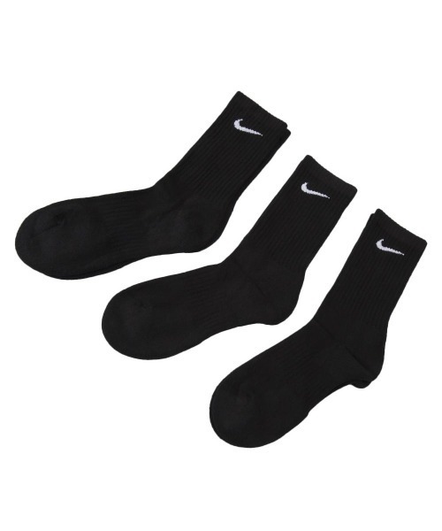 NIKE ナイキ 3P EVERYDAY クルー ソックス SX7664 010 BLACK（ソックス