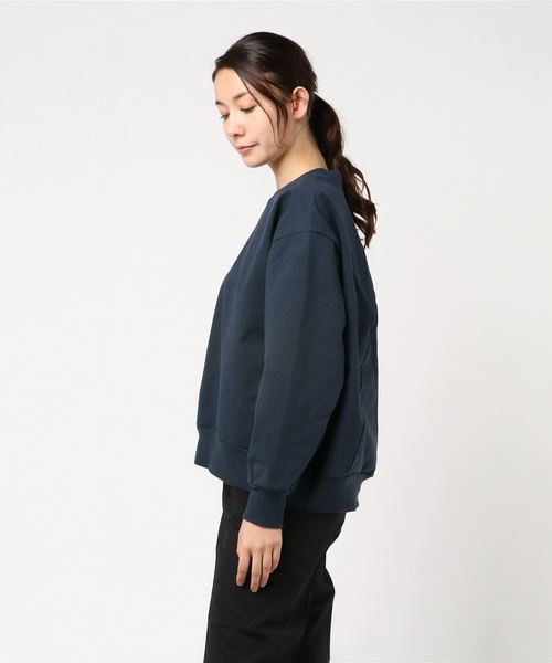 Munich（ミューニック）の「ハイテンションジャージスウェットプルオーバー（Tシャツ/カットソー・レディース・ライトグレー/ブラック/オフホワイト/ネイビー/カーキ・FREE）」の6枚目の写真