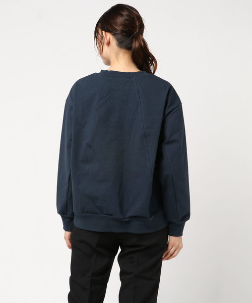 Munich（ミューニック）の「ハイテンションジャージスウェットプルオーバー（Tシャツ/カットソー・レディース・ライトグレー/ブラック/オフホワイト/ネイビー/カーキ・FREE）」の7枚目の写真