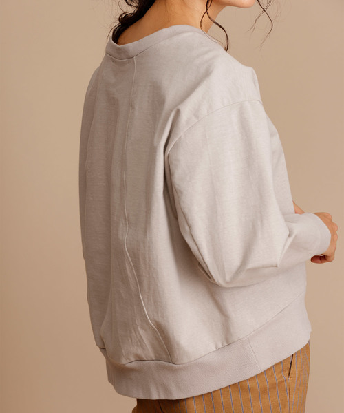 Munich（ミューニック）の「ハイテンションジャージスウェットプルオーバー（Tシャツ/カットソー・レディース・ライトグレー/ブラック/オフホワイト/ネイビー/カーキ・FREE）」の19枚目の写真