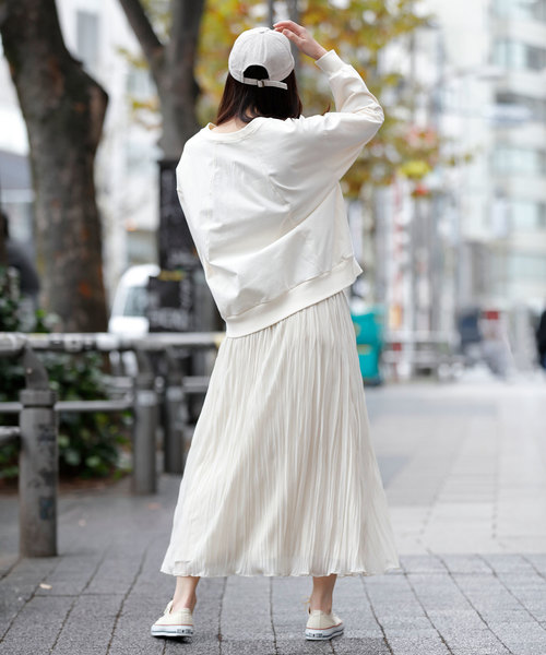 Munich（ミューニック）の「ハイテンションジャージスウェットプルオーバー（Tシャツ/カットソー・レディース・ライトグレー/ブラック/オフホワイト/ネイビー/カーキ・FREE）」の13枚目の写真