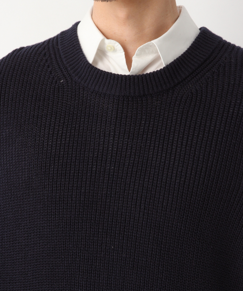 GLOBAL WORK（グローバルワーク）の「ラミーコンニットベスト/822622（ベスト・メンズ・ネイビー/ベージュ・LARGE/MEDIUM）」の7枚目の写真